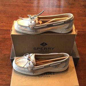 Sperry Angelfish Open Mesh Grey Size 9M